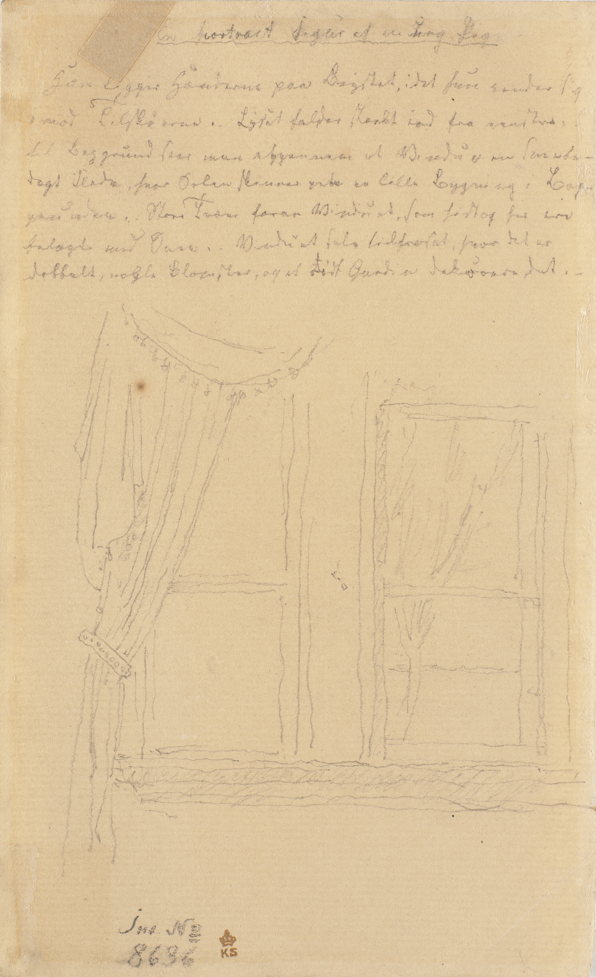 Et vindue og en billedbeskrivelse